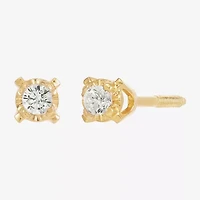 Girls Natural White Diamond 14K Gold Round 2-pc. Jewelry Set