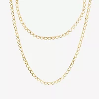 Womens 10K Gold Heart 2-pc. Jewelry Set