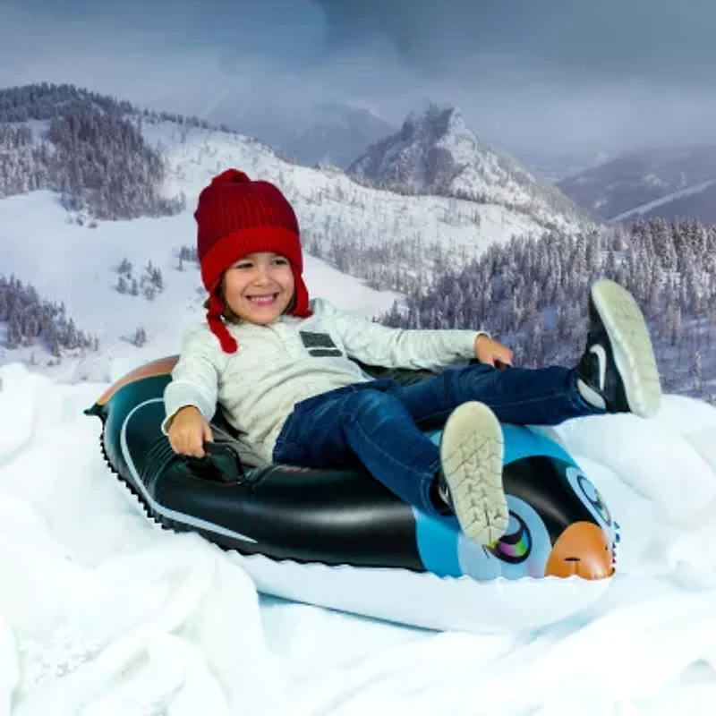 Pool Candy Penguin Inflatable Kids Snow Sled