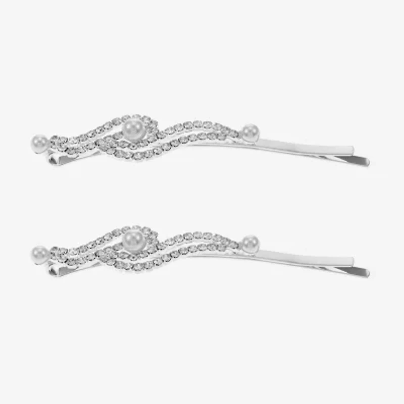 Monet Jewelry Silver Tone 2-pc. Bobby Pin