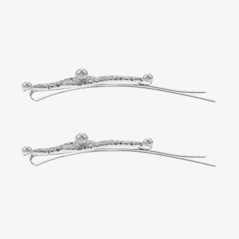 Monet Jewelry Silver Tone 2-pc. Bobby Pin