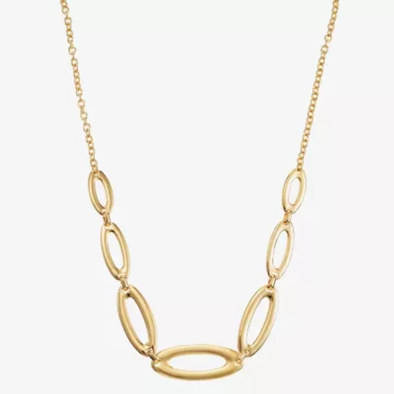 Liz Claiborne Two Tone Womens 17 Inch Collar Necklace