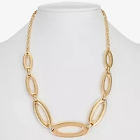 Liz Claiborne Two Tone Womens 17 Inch Collar Necklace