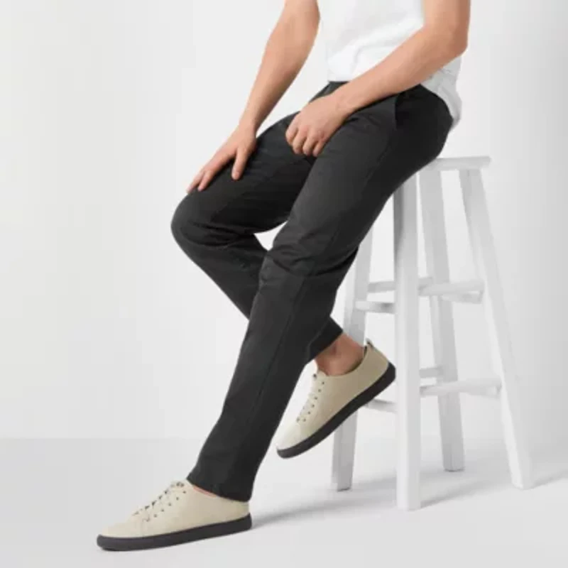 mutual weave Standard Chino Mens Slim Fit Flat Front Pant