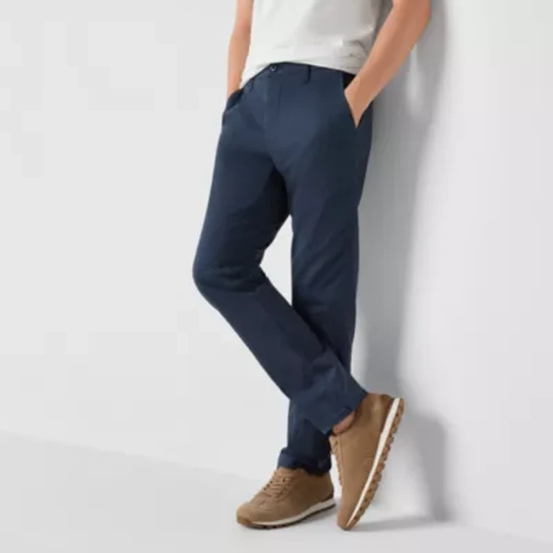 mutual weave Standard Chino Mens Slim Fit Flat Front Pant