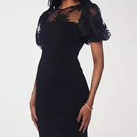 Premier Amour Womens Short Sleeve Sheath Dress