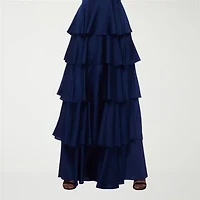 B. Smart Womens Juniors Sleeveless Satin A-Line Dress