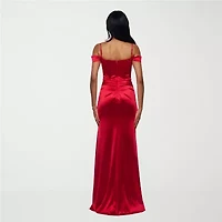 B. Smart Womens Juniors Satin Bodycon Dress