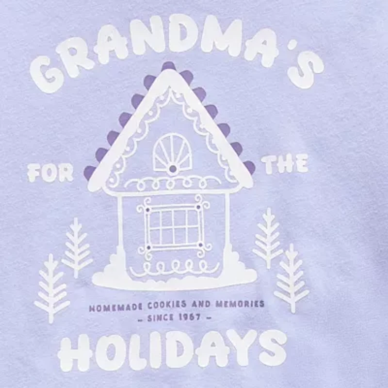 Okie Dokie Toddler & Little Girls Round Neck Long Sleeve Regular Fit 2-pc. Graphic T-Shirt