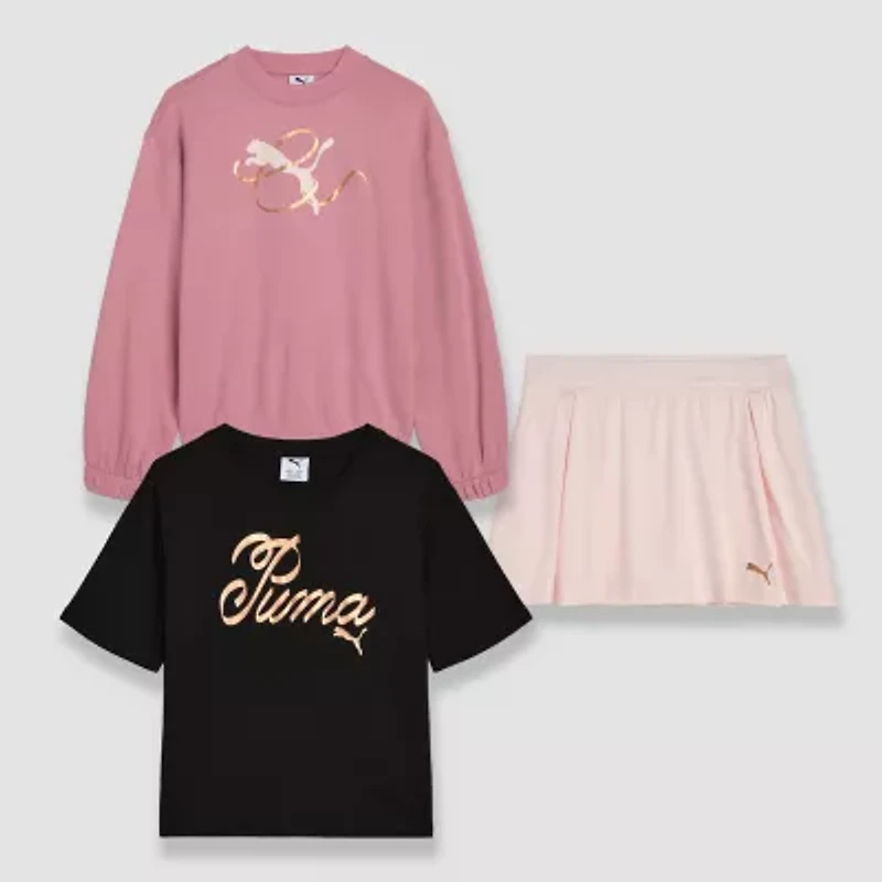 PUMA Big Kid Girls 3-pc. Skort Set