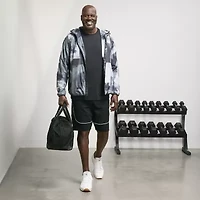 Shaquille O'Neal XLG Double Knit Pique 8" Mid Rise Big and Tall Workout Shorts