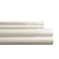 Pointehaven Long Staple Cotton Hem Stitch Deep Pocket Oversized 525tc Sheet Set