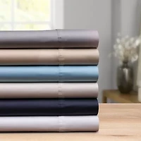 Pointehaven Long Staple Cotton Hem Stitch Deep Pocket Oversized 525tc Sheet Set