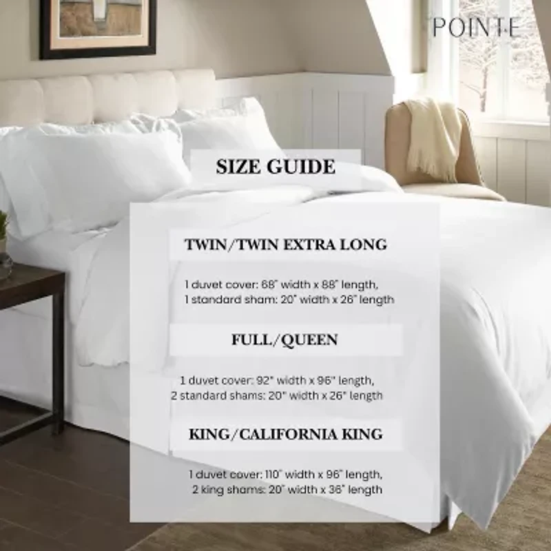 Pointehaven Brushed Cotton Duvet Cover Set
