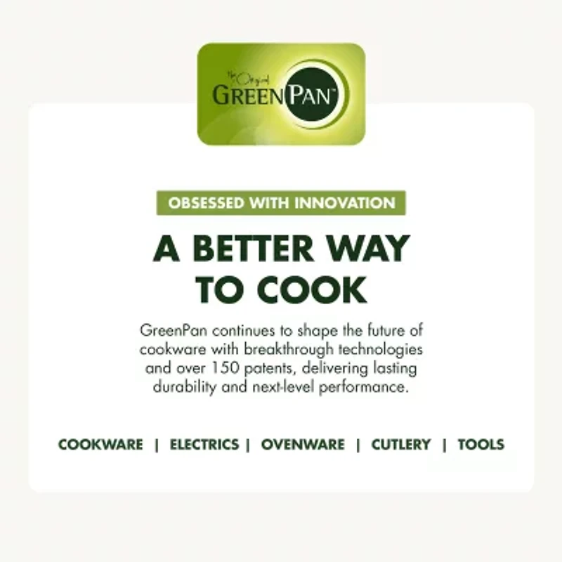 GreenPan Valencia Pro Stainless Steel Uncoated 2-Piece Frypan Set