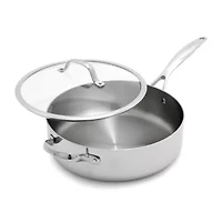 GreenPan Valencia Pro Stainless Steel Uncoated 5-qt. Sauté Pan with Lid