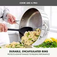 GreenPan Valencia Pro Stainless Steel Uncoated 5-qt. Sauté Pan with Lid