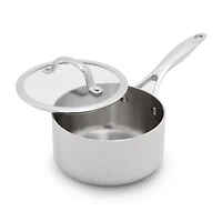 GreenPan Valencia Pro Stainless Steel Uncoated 1.6-qt. Saucepan with Lid