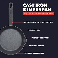 Bobby Flay Cast Iron 8" Frying Pan