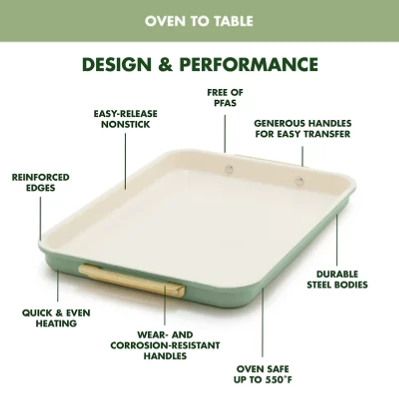 GreenPan Reserve Bakeware 9"X13" Cookie Sheet