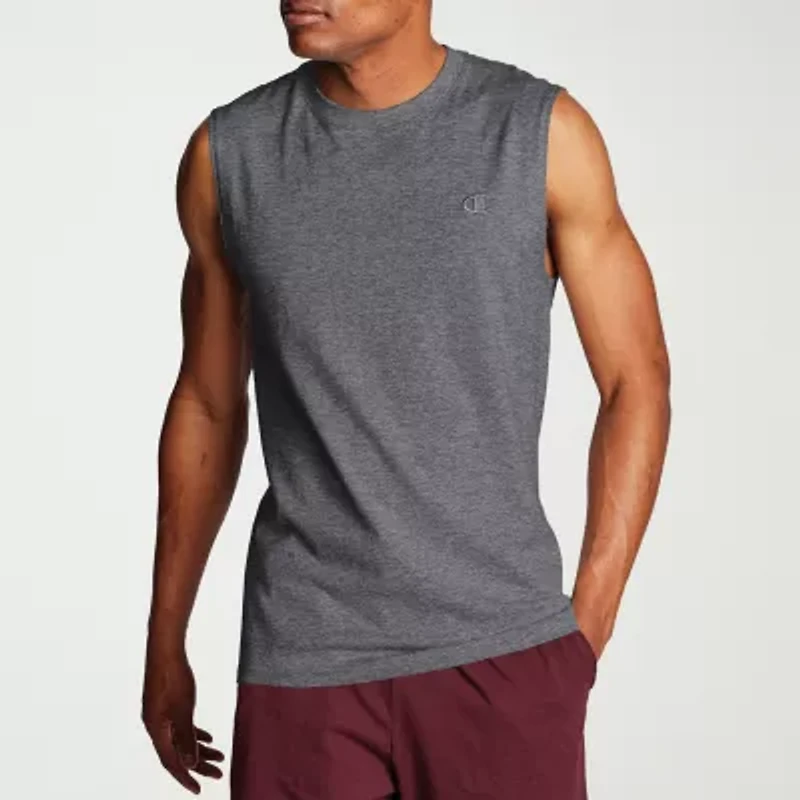 Champion Mens Crew Neck Short Sleeve Muscle T-Shirt