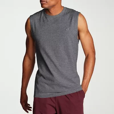 Champion Mens Crew Neck Short Sleeve Muscle T-Shirt
