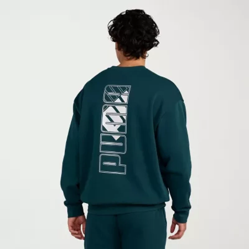 PUMA Mens Crew Neck Long Sleeve Sweatshirt