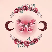 Celestial Butterfly Oversized Tee Womens Juniors Crew Neck Short Sleeve Graphic T-Shirt