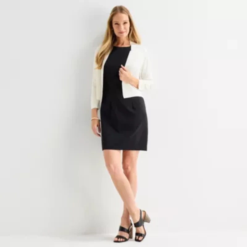 Perceptions Womens 3/4 Sleeve Shrug