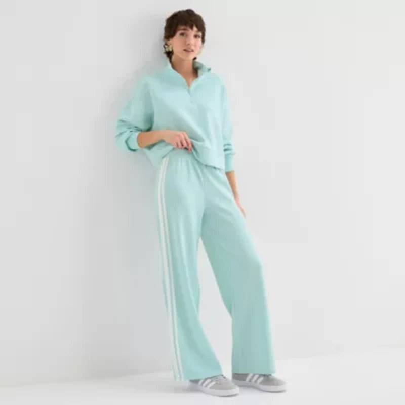 Arizona Womens Juniors Wide Leg Sweatpant