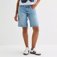 Arizona Womens Low Rise Juniors Denim Short