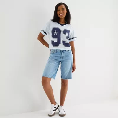 Arizona Womens Low Rise Juniors Denim Short