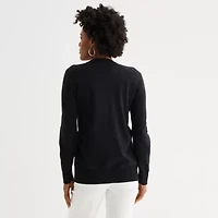Liz Claiborne Womens Layered Sweater