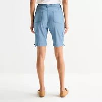St. John's Bay Womens 11" Mid Rise Bermuda Short