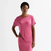 Stylus Womens Crew Neck Short Sleeve T-Shirt