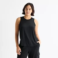 Stylus Womens Crew Neck Sleeveless Tank Top