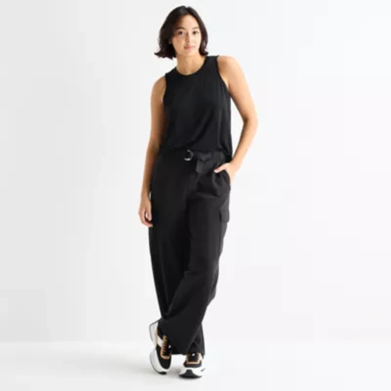 Stylus Womens Crew Neck Sleeveless Tank Top