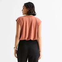 Stylus Womens Crew Neck Short Sleeve T-Shirt