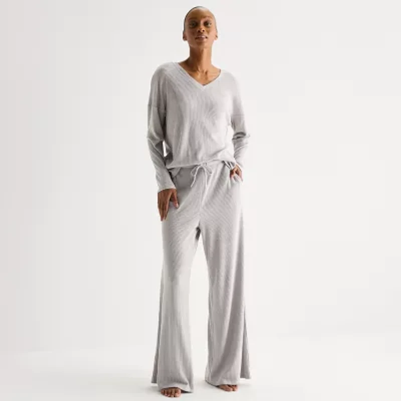 Ambrielle Womens Rib Pajama Pants