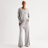 Ambrielle Womens Rib Pajama Pants