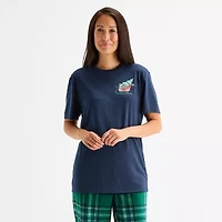 North Pole Trading Co. Sleigh Bells Ring Unisex Adult Crew Neck Short Sleeve Matching Family Pajama Top