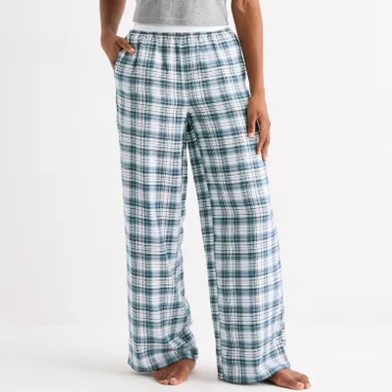 Arizona Body Womens Flannel Juniors Pajama Pants