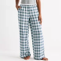 Arizona Body Womens Flannel Juniors Pajama Pants
