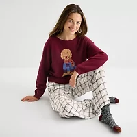 Arizona Womens Juniors Flannel Pajama Pants