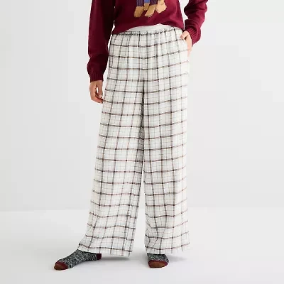 Arizona Womens Juniors Flannel Pajama Pants