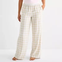 Arizona Body Womens Flannel Juniors Pajama Pants