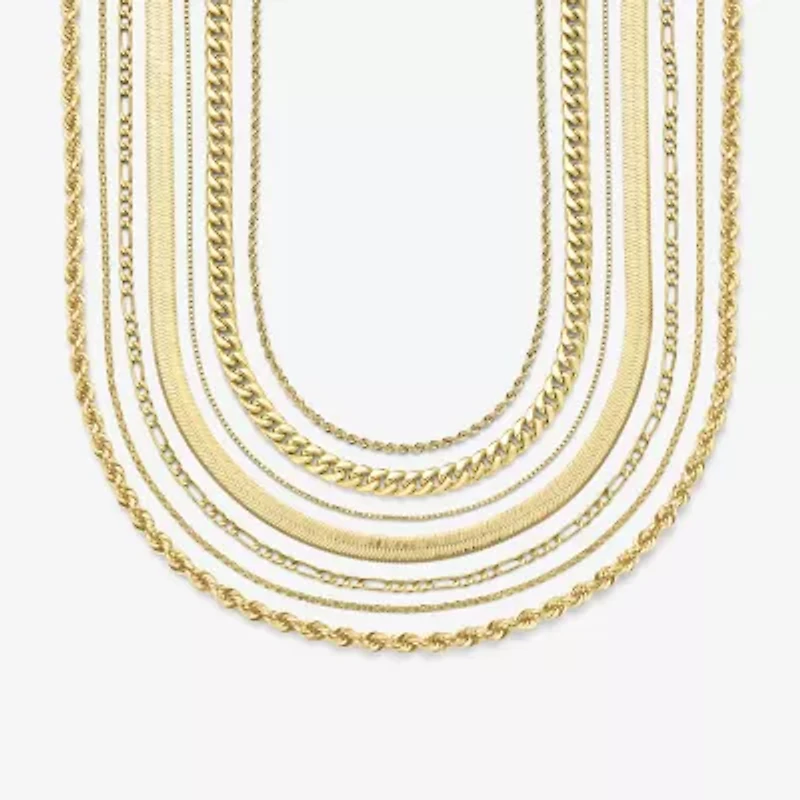 14K Gold 16 - 30 Inch Semi-Solid Sparkle Rope Chain Necklace