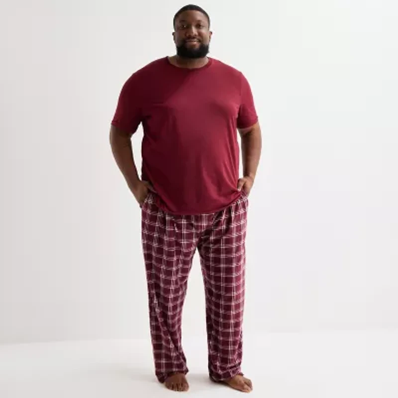 St. John's Bay Mens Big and Tall Microfleece Pajama Pants
