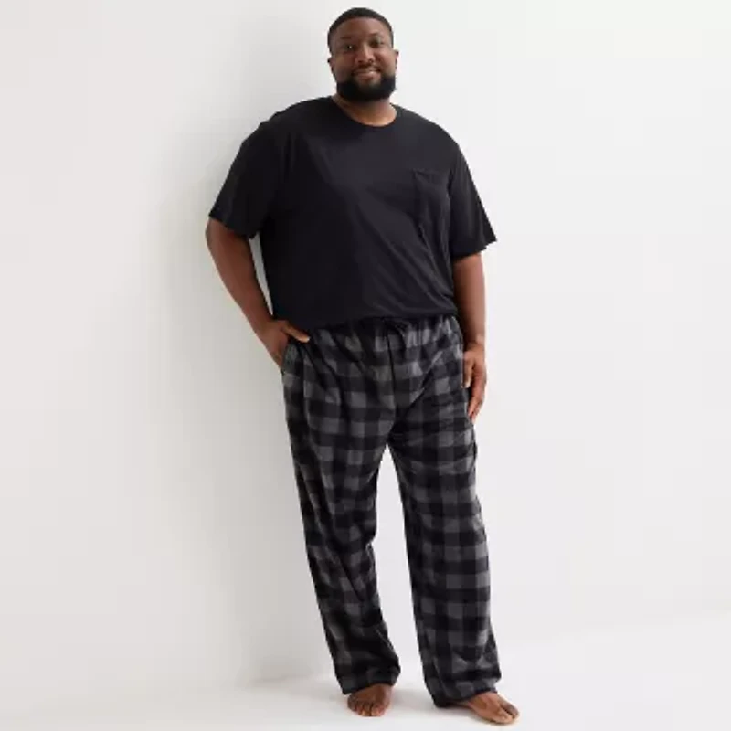 St. John's Bay Mens Big and Tall Microfleece Pajama Pants