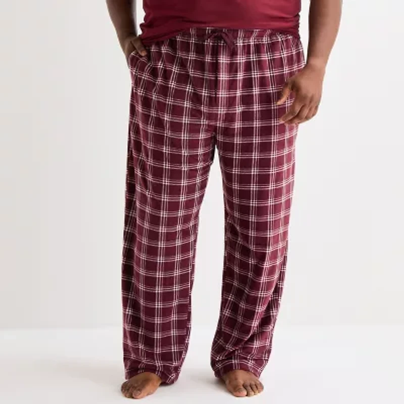 St. John's Bay Mens Big and Tall Microfleece Pajama Pants